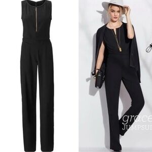 Cabi 3340 Grace Sleeveless Black Jumpsuit Size 8
